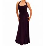 Purple Elegant Full Length Evening Dress