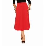 Red Ponte A Line Skirt