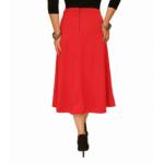 Red Ponte A Line Skirt