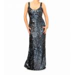 Midnight Blue Full Length Sequin Dress