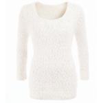 Ivory Chunky Knit Scoop Neck Jumper