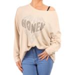 Oatmeal Oversized Sparkly Slouch Jumper