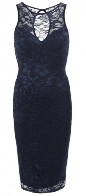 6107 Navy Blue Lace Sleeveless Dress Ghost