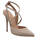 Office Primrose Strappy Point Nude Leather