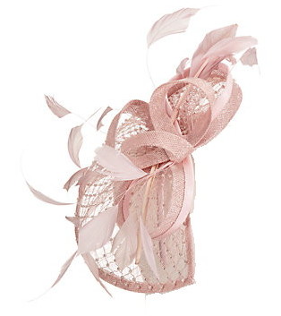 Snoxells Diamante Teardrop Fascinator, Blush