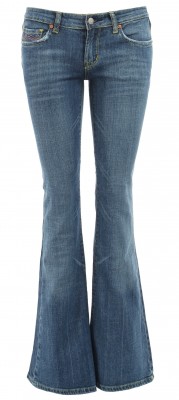 5991 Distressed Boot Flare Jeans Ghost