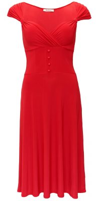 5799 Red Sweetheart Neckline Dress Ghost