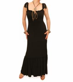 Black Gypsy Style Maxi Dress