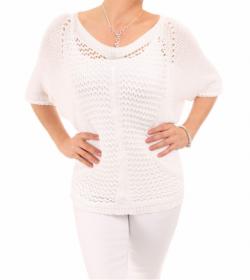 White Crochet Style Top