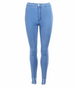 Blue High Waisted Super Stretchy Skinny Jeans