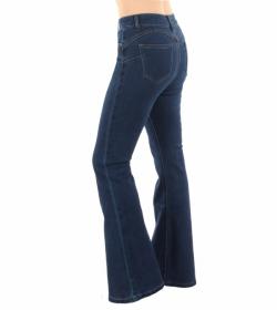 Dark Blue Super Stretchy Flared Jeans