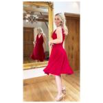 Red Grecian Style Dress