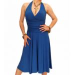 Blue Halter Neck Dress