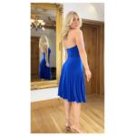 Blue Halter Neck Dress
