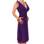 Purple Grecian Style Dress