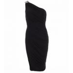 Black Figure Hugging Diamante Dress