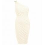 Ivory Figure Hugging Diamante Dress