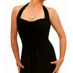 Black Elegant Full Length Evening Dress