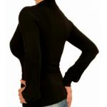 Black Corset Style Stretchy Top