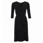 Black Elegant Wrap Dress