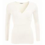 Ivory V Neck Clingy Jumper