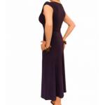 Purple Sweetheart Neckline Dress