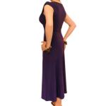 Purple Sweetheart Neckline Dress