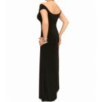 Black Halter Chain Evening Dress