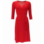 Red Elegant Wrap Dress