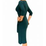 Teal Elegant Wrap Dress