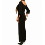 Black Scoop Neck Maxi Dress