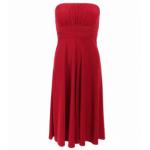 Red Slinky Strapless Dress