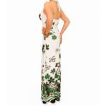 Green and White Floral Maxi Dress