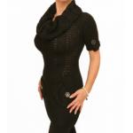 Black Cowl Neck Tunic Jumper