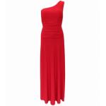 Red One Shoulder Long Evening Dress