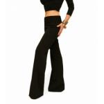 Black Smart Flared Trousers