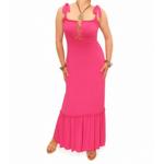 Hot Pink Gypsy Style Maxi Dress