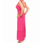Hot Pink Gypsy Style Maxi Dress