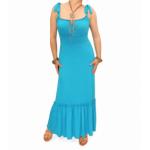 Turquoise gypsy style maxi dress