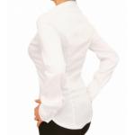 White Pin Stripe Stretchy Shirt