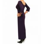 Dark Purple Scoop Neck Maxi Dress