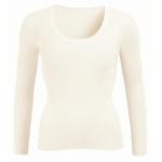 Ivory Ribbed Scoop Neck Jumper