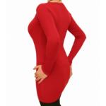 Red Scoop Neck Jumper