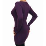 Purple Scoop Neck Jumper