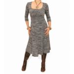 Grey Marl A-Line Dress