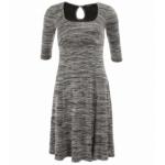 Grey Marl A-Line Dress