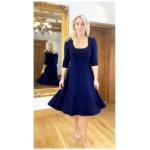 Navy Blue A Line Dress