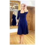 Navy Blue A Line Dress