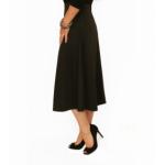 Black Ponte A Line Skirt