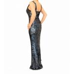 Midnight Blue Full Length Sequin Dress